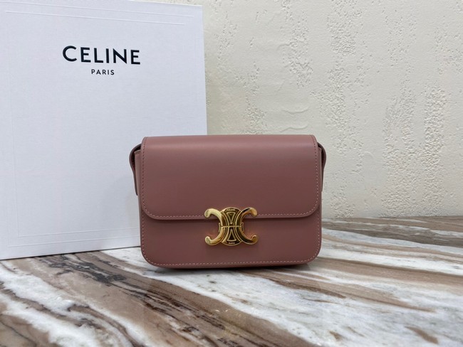 Celine MINI CLASSIC BAG IN BOX CALFSKIN CL01503 pink