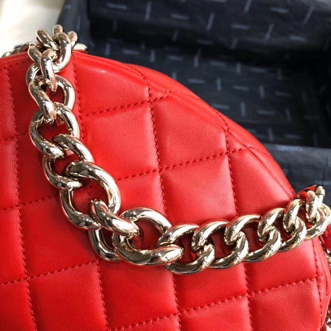 Chanel Original Small classic Sheepskin camera bag AS1511 red