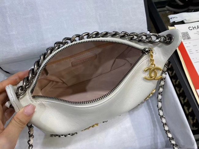 Chanel Original Soft Leather Small Shoulder bag AS0592 white