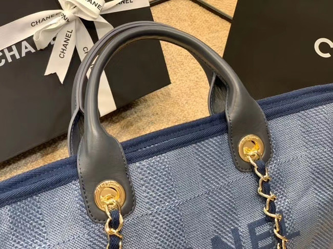 Chanel Shopping bag A66941 blue