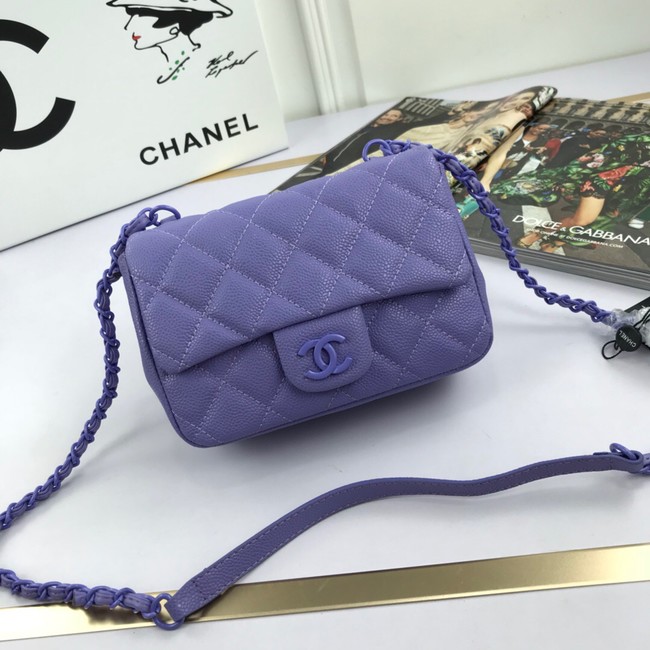 Chanel mini flap bag 8219 Lavender