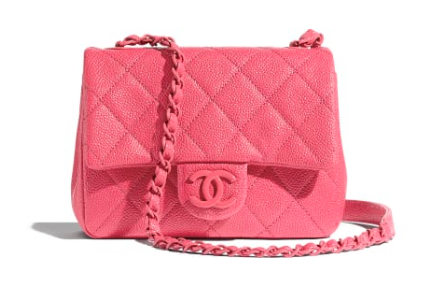 Chanel mini flap bag 8219 pink