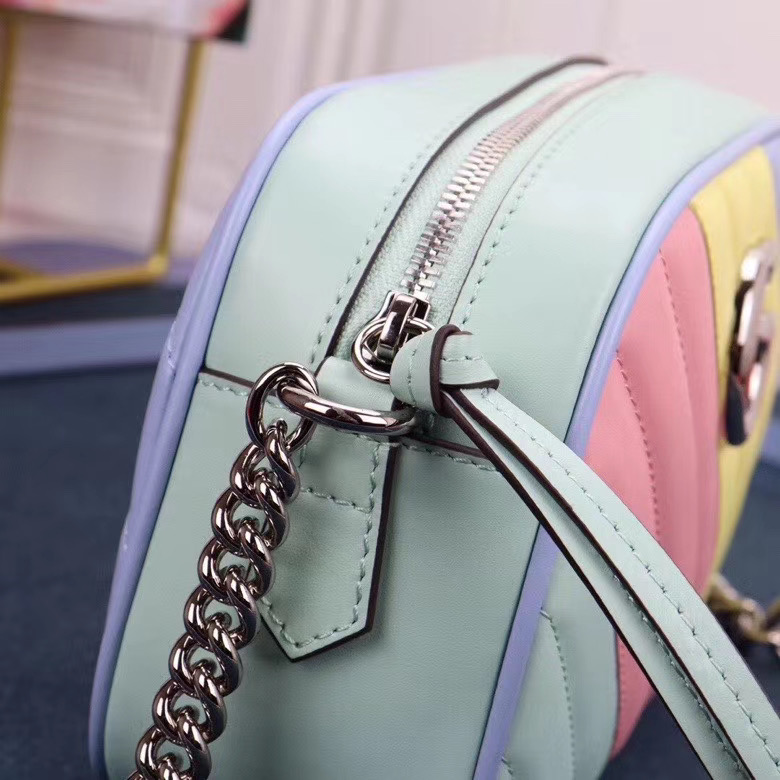 Gucci GG Marmont Matelasse Shoulder Bag 447632 Multicolored