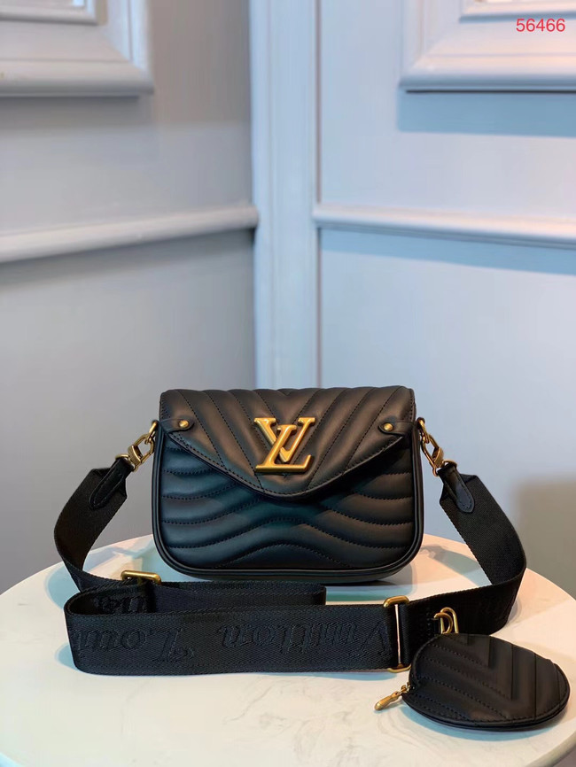 LOUIS VUITTON NEW WAVE Shoulder Bag M56466 black