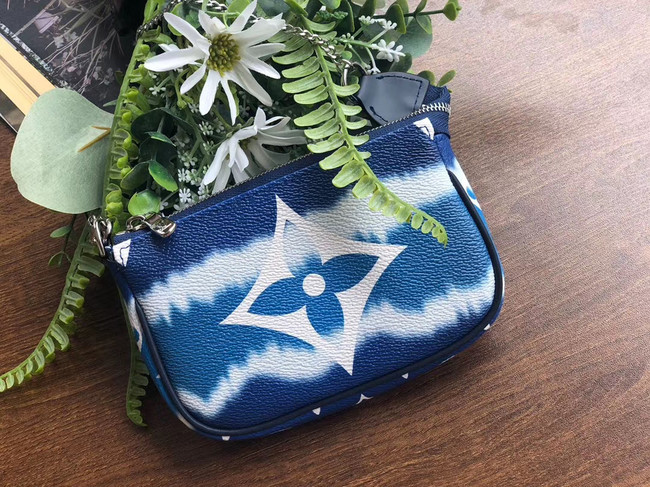 Louis vuitton ESCALE POCHETTE ACCESSOIRES Mini clutch bag M69269 blue