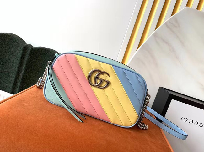 Gucci GG Marmont Matelasse Shoulder Bag 447632 Multicolored