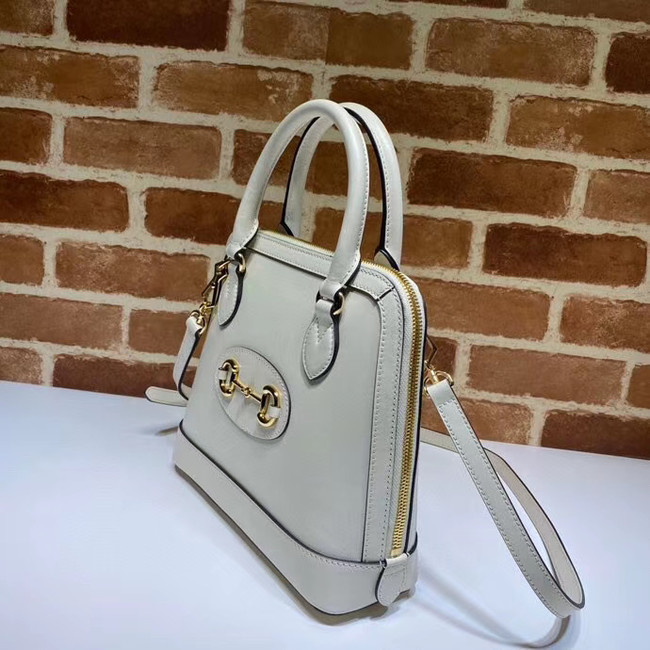 Gucci 1955 Horsebit small top handle bag 621220 White