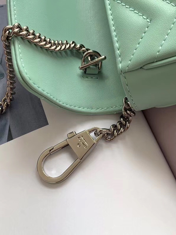 Gucci GG Marmont super mini bag 476433 Pastel green