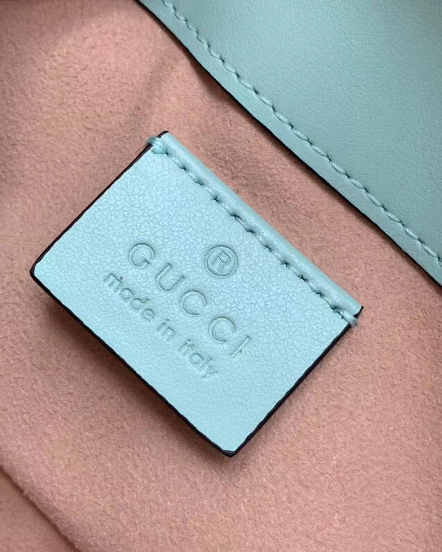 Gucci GG Marmont super mini bag 476433 Pastel green