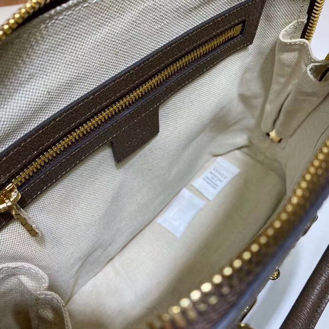 Gucci GG Supreme Canvas Top Handle Bag 621220 Khaki