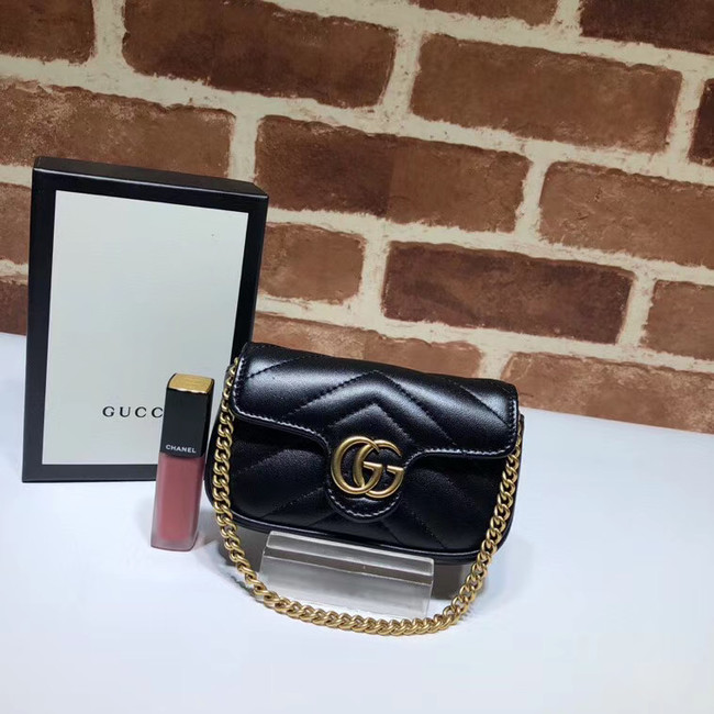 Gucci GG Marmont super Clutch bag 575161 black