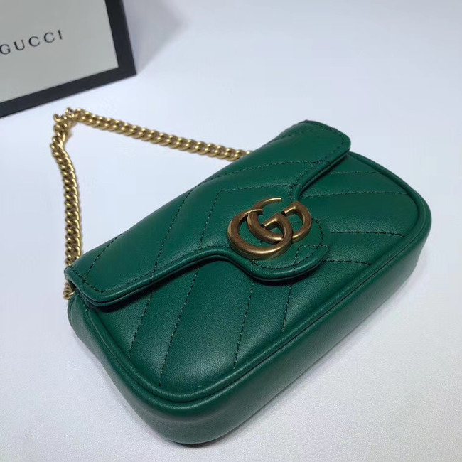 Gucci GG Marmont super Clutch bag 575161 green