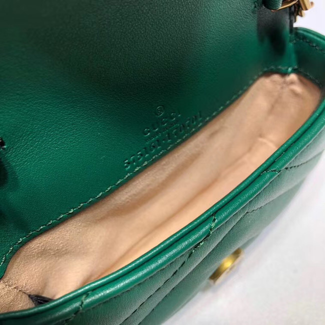 Gucci GG Marmont super Clutch bag 575161 green