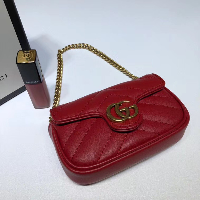 Gucci GG Marmont super Clutch bag 575161 red