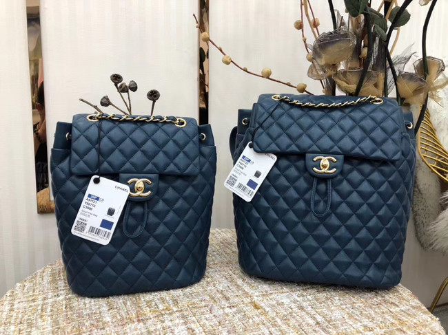 Chanel Backpack Sheepskin Original Leather 83431 blue