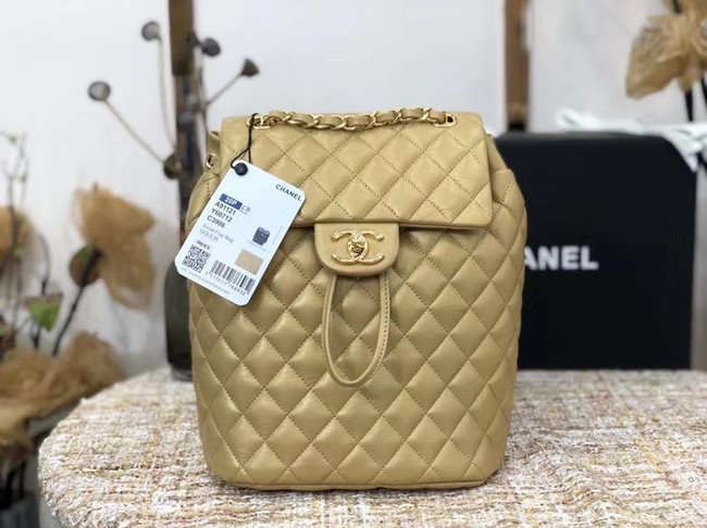 Chanel Backpack Sheepskin Original Leather 83431 gold