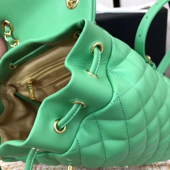 Chanel Backpack Sheepskin Original Leather 83431 green