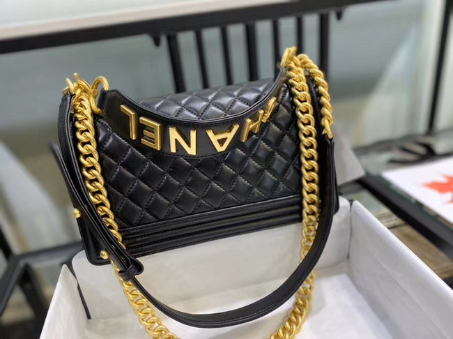 BOY CHANEL flap bag A67086 black