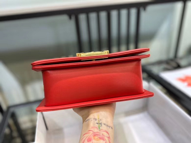 Small boy chanel handbag AS67085 red