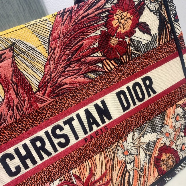 SMALL DIOR BOOK TOTE Embroidered M1296-2