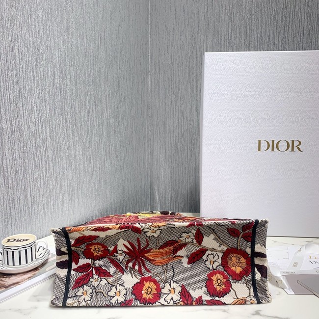 DIOR BOOK TOTE BAG IN EMBROIDERED CANVAS C1286-4