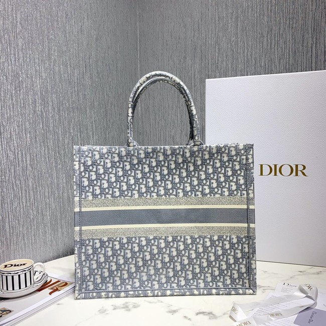 DIOR BOOK TOTE BAG IN EMBROIDERED CANVAS C1286-6