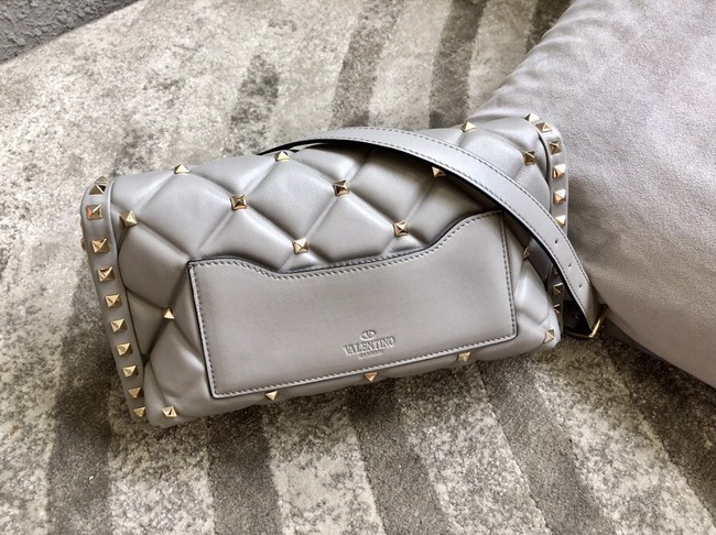 VALENTINO VLOCK Origianl leather shoulder bag 0053 grey