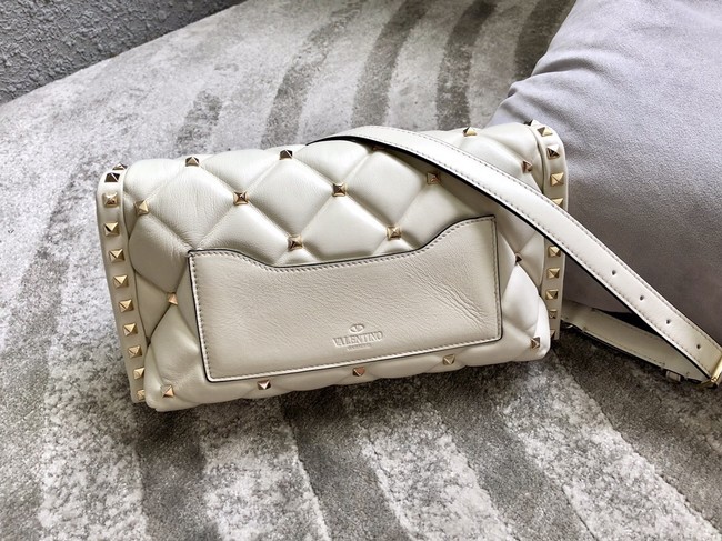 VALENTINO VLOCK Origianl leather shoulder bag 0053 white