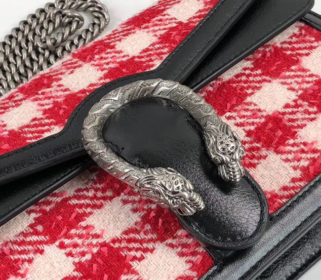 Gucci Dionysus GG Original tweed Shoulder Bag AS400249 red