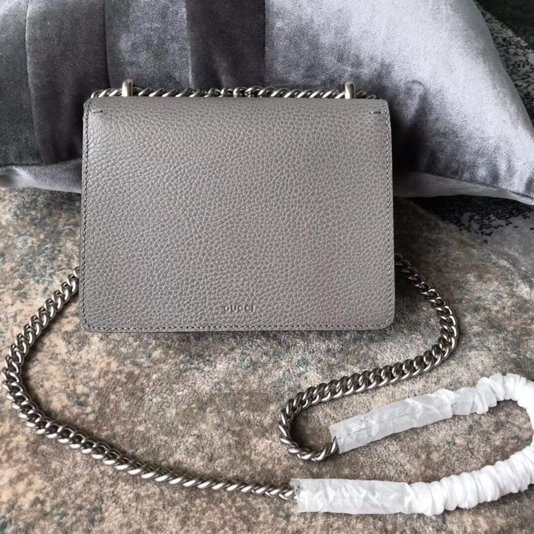 Gucci Dionysus Lichee Pattern Mini Shoulder Bag 421970 grey