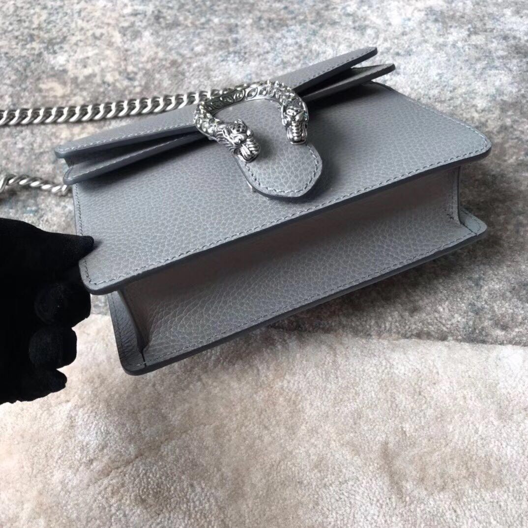 Gucci Dionysus Lichee Pattern Mini Shoulder Bag 421970 grey