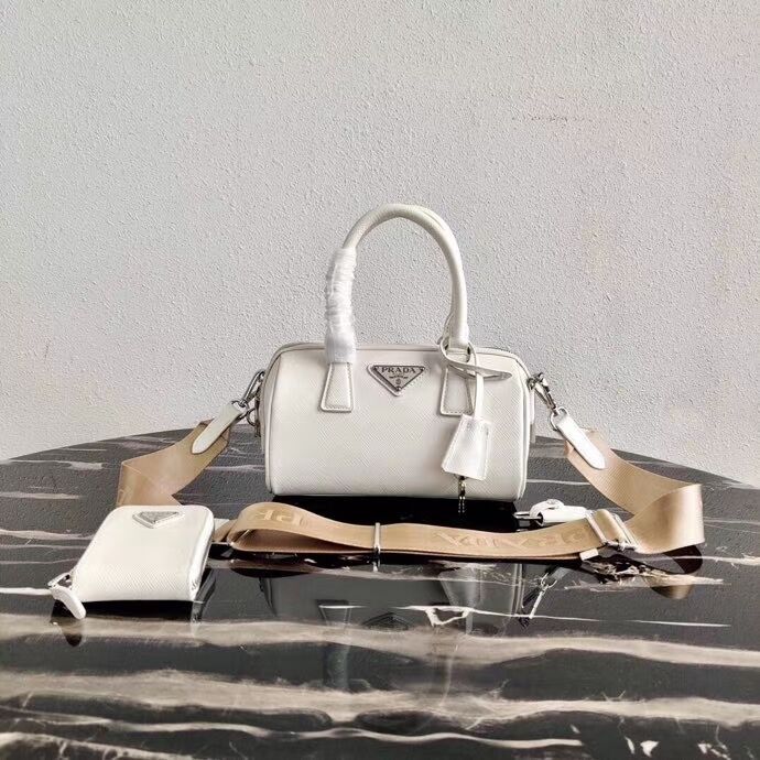 Prada Re-Edition 2005 top-handle bag 1BB846 white