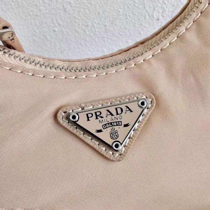 Prada Re-Edition nylon mini shoulder bag 1TT122  apricot
