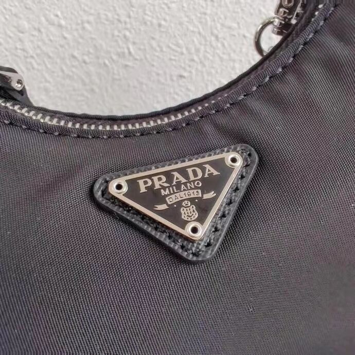 Prada Re-Edition nylon mini shoulder bag 1TT122 black