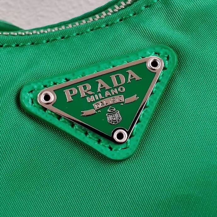 Prada Re-Edition nylon mini shoulder bag 1TT122 green