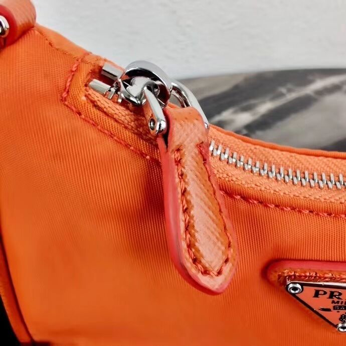 Prada Re-Edition nylon mini shoulder bag 1TT122 orange