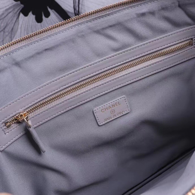 CHANEL 19 Sheepskin Original Leather Carry on bag AP0952 grey