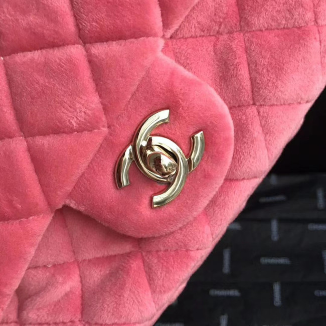 Chanel Original Small velvet flap bag AS1792 pink