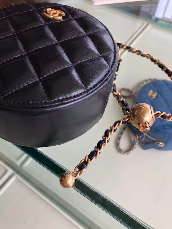 Chanel Original mini Sheepskin bag AS1449 black