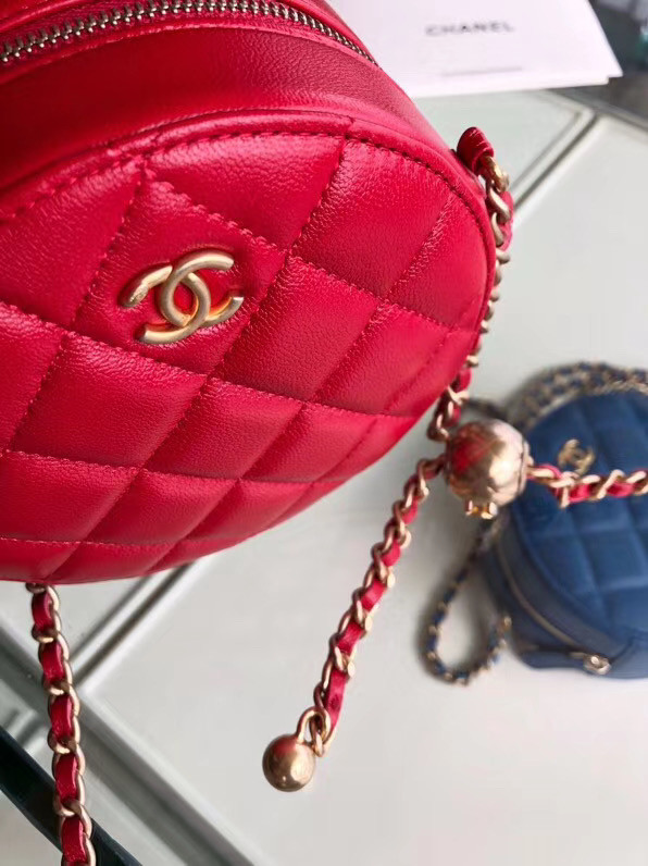 Chanel Original mini Sheepskin bag AS1449 red