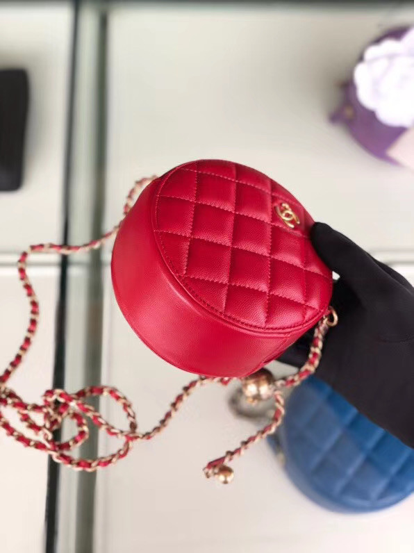 Chanel Original mini Sheepskin bag AS1449 red