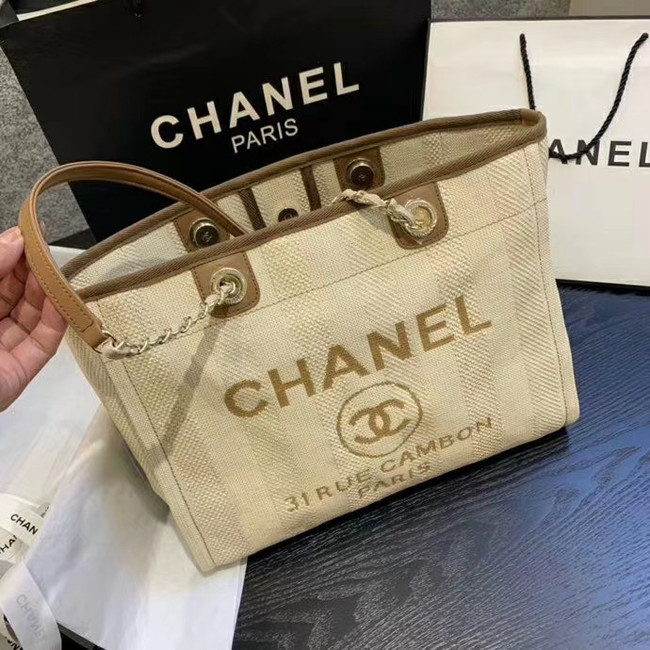 Chanel Large Shoulder Bag A67001 Cream