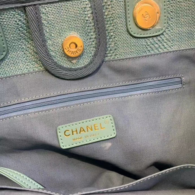 Chanel Large Shoulder Bag A67001 sky blue
