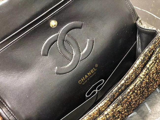 Chanel Original flap bag Twill soft A01112 gold