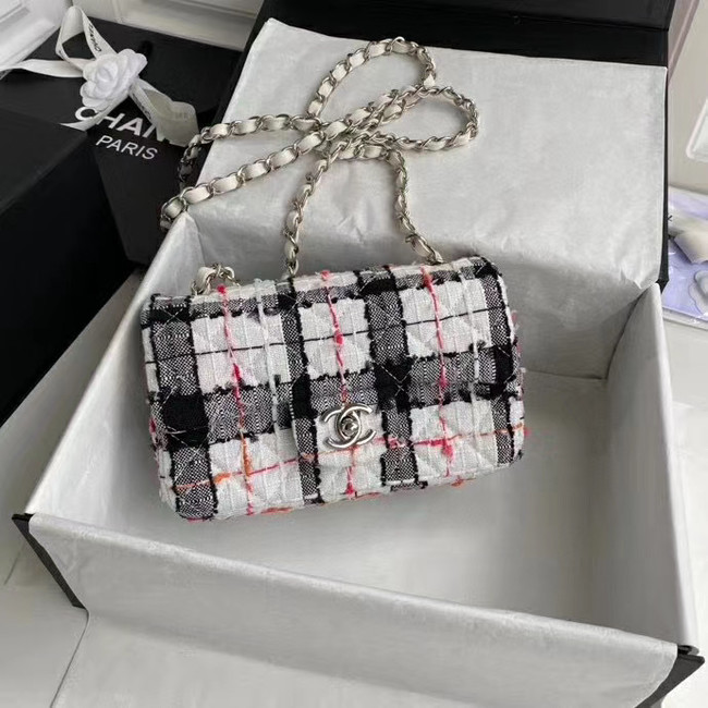 Chanel Original mini flap bag A69900 White black pink orange