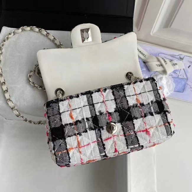 Chanel Original mini flap bag A69900 White black pink orange