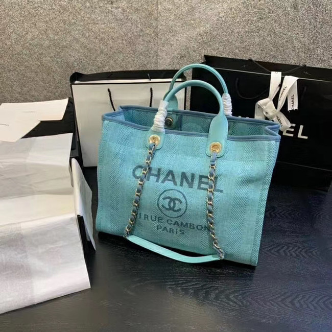 Chanel Shopping bag A66941 sky blue