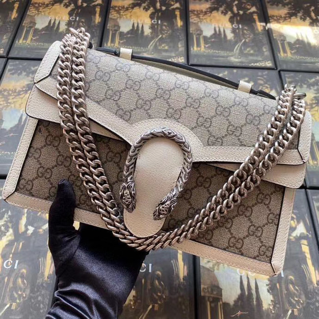 Gucci Dionysus GG top handle bag 621512 white