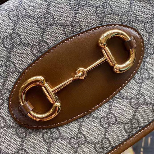 Gucci Horsebit 1955 small top handle bag 627323 Brown