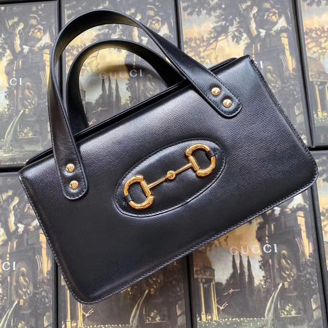 Gucci Horsebit 1955 small top handle bag 627323 black